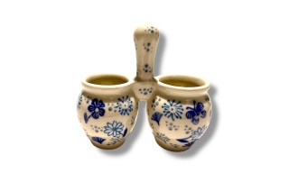 850 Bunzlau dubbel potje met handvat 2885 Diverse